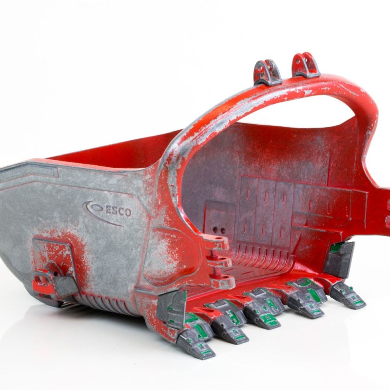 Drake ZWBR001 Australian Load ESCO 155 Cubic Yard ProFill Dragline Bucket Worn Scale 1:50