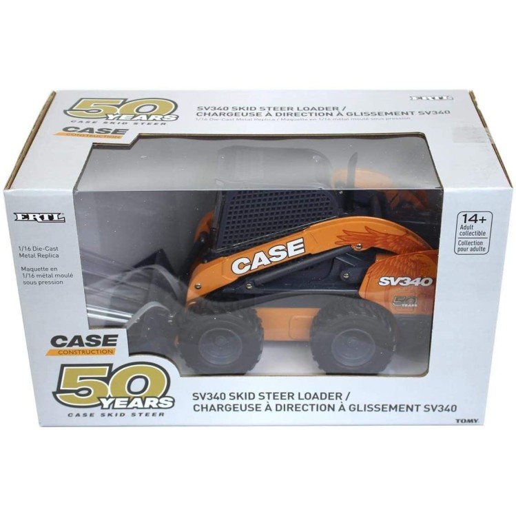 Ertl 44198 - Case Construction SV340 Skid Steer Loader - 50th Anniversary Edition - Scale 1:16