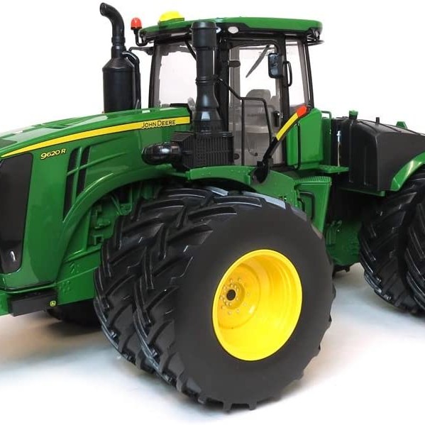 Ertl 45508 - John Deere 9620R 4WD Articulated Tractor with Doubles - Prestige Collection - Scale 1:16