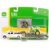 Ertl 45651 - Ford F350 Ute Truck with John Deere Tractor 530 and Trailer  - Scale 1:64