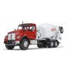 First Gear 10-4324 Kenworth T880S in Red with McNeilus Standard Mixer in White  - Scale 1:34