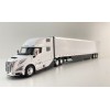First Gear 50-3501 Volvo VNL 860 High-Roof Sleeper Truck with 53' Trailer with Skirts White 1:50 Scale