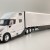 First Gear 50-3501 Volvo VNL 860 High-Roof Sleeper Truck with 53' Trailer with Skirts White 1:50 Scale