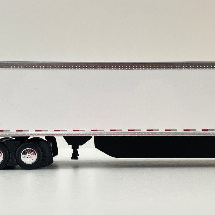 First Gear 50-3501 Volvo VNL 860 High-Roof Sleeper Truck with 53' Trailer with Skirts White 1:50 Scale