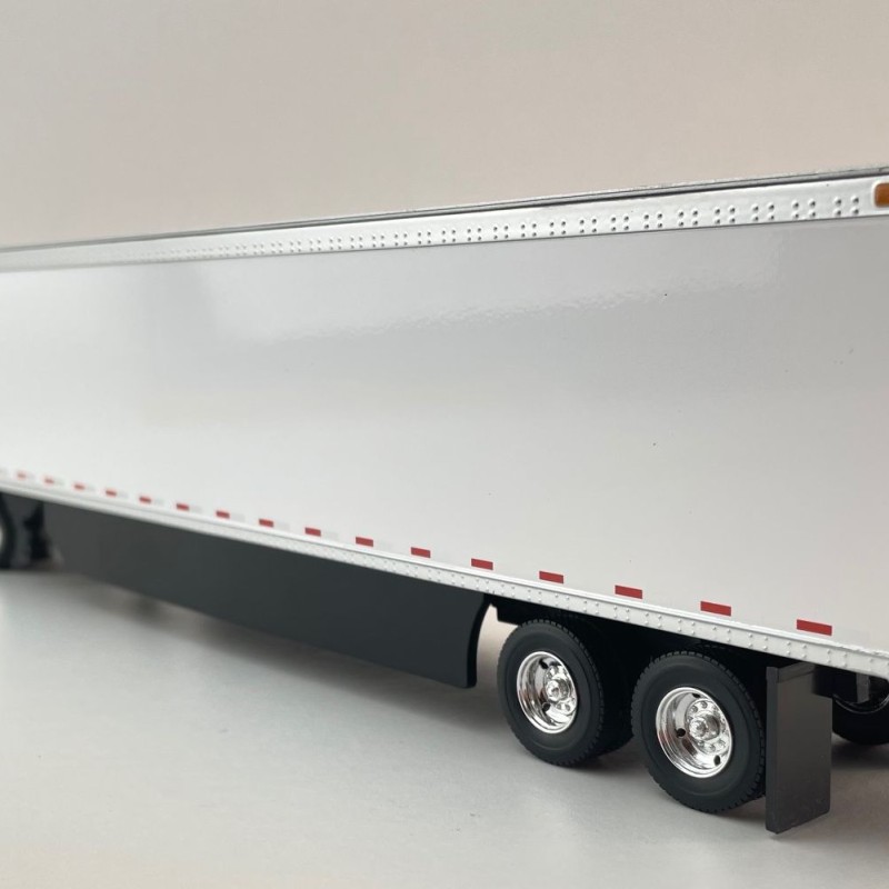 First Gear 50-3501 Volvo VNL 860 High-Roof Sleeper Truck with 53' Trailer with Skirts White 1:50 Scale