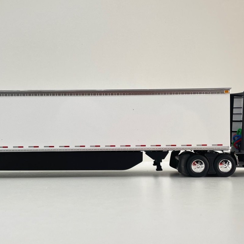 First Gear 50-3501 Volvo VNL 860 High-Roof Sleeper Truck with 53' Trailer with Skirts White 1:50 Scale