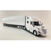 First Gear 50-3501 Volvo VNL 860 High-Roof Sleeper Truck with 53' Trailer with Skirts White 1:50 Scale