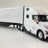 First Gear 50-3501 Volvo VNL 860 High-Roof Sleeper Truck with 53' Trailer with Skirts White 1:50 Scale