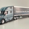 First Gear 50-3502 Volvo VNL 860 High-Roof Sleeper Truck with 53' Trailer with Skirts Coastal Mist 1:50 Scale