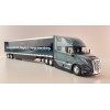 First Gear 50-3502 Volvo VNL 860 High-Roof Sleeper Truck with 53' Trailer with Skirts Coastal Mist 1:50 Scale
