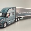 First Gear 50-3502 Volvo VNL 860 High-Roof Sleeper Truck with 53' Trailer with Skirts Coastal Mist 1:50 Scale