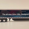 First Gear 50-3502 Volvo VNL 860 High-Roof Sleeper Truck with 53' Trailer with Skirts Coastal Mist 1:50 Scale