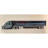 First Gear 50-3502 Volvo VNL 860 High-Roof Sleeper Truck with 53' Trailer with Skirts Coastal Mist 1:50 Scale