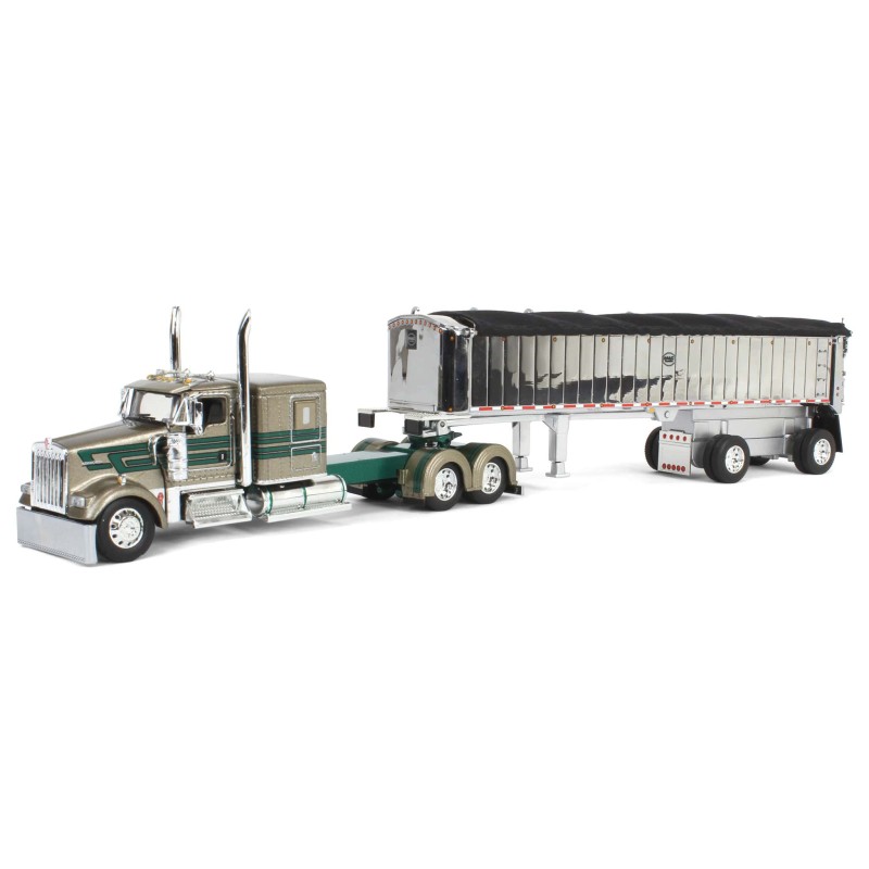 First Gear 60-1998 Kenworth W900L Truck MAC Dump Trailer D&D Hauling & Excavating - Scale 1:64