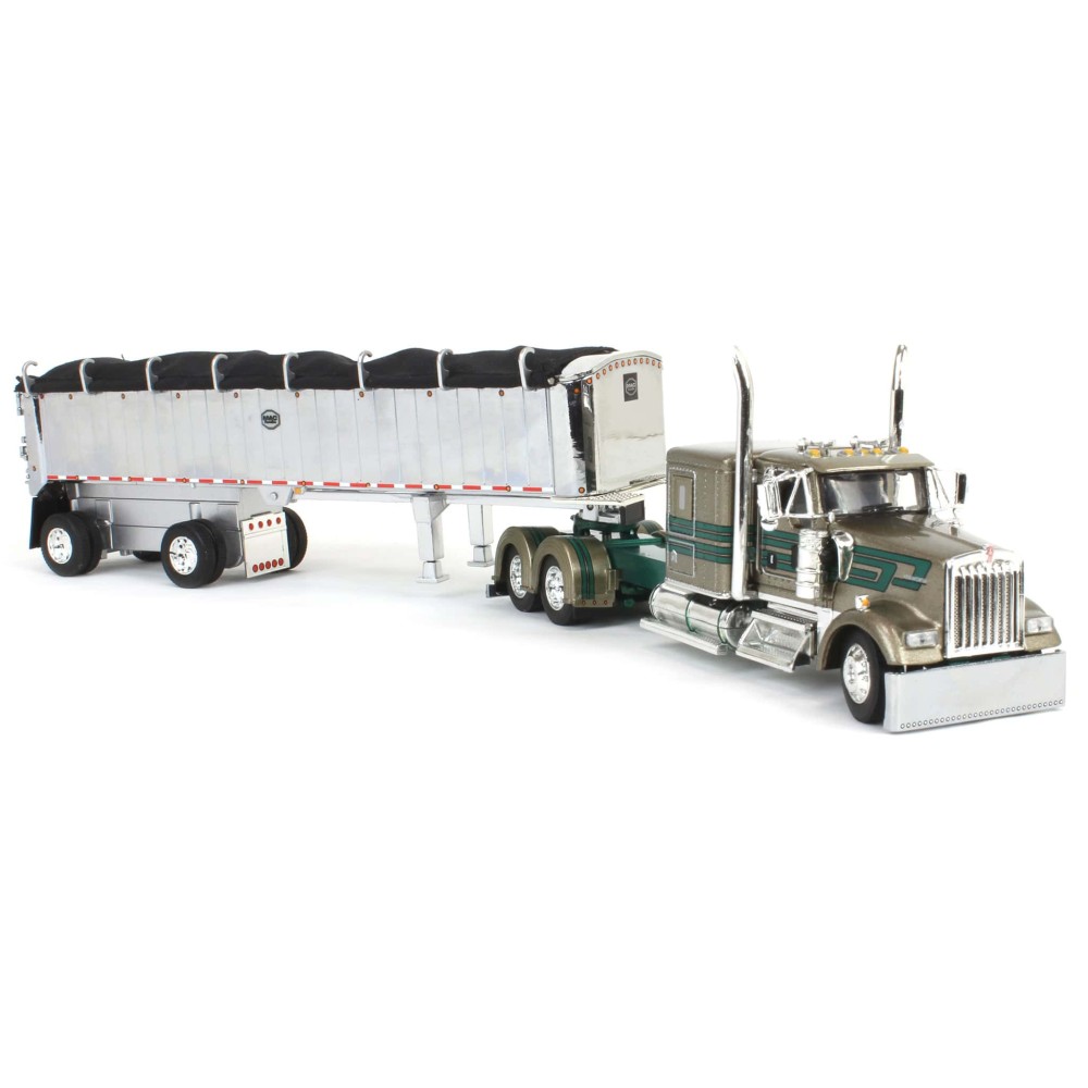 First Gear 60-1998 Kenworth W900L Truck MAC Dump Trailer D&D Hauling & Excavating - Scale 1:64