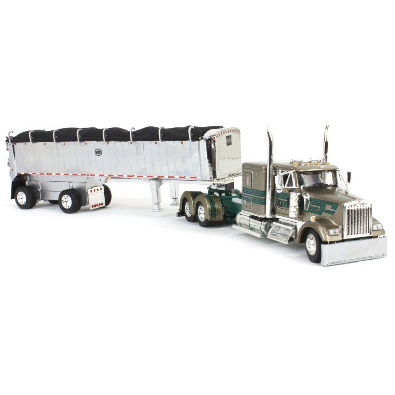 First Gear 60-1998 Kenworth W900L Truck MAC Dump Trailer D&D Hauling & Excavating - Scale 1:64