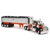 First Gear 60-2008 Kenworth W990 Truck Chrome MAC Coal End Dump Trailer Black / Orange - Scale 1:64