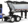 First Gear 60-2009 Kenworth W990 Truck Chrome MAC End Dump Trailer Blue & Black - Scale 1:64