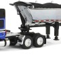 First Gear 60-2009 Kenworth W990 Truck Chrome MAC End Dump Trailer Blue & Black - Scale 1:64