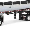 First Gear 60-2009 Kenworth W990 Truck Chrome MAC End Dump Trailer Blue & Black - Scale 1:64