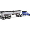 First Gear 60-2009 Kenworth W990 Truck Chrome MAC End Dump Trailer Blue & Black - Scale 1:64