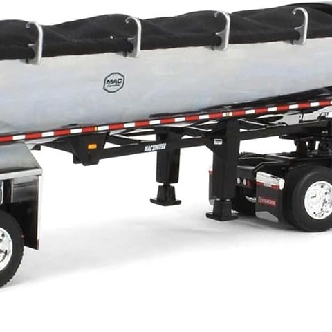 First Gear 60-2009 Kenworth W990 Truck Chrome MAC End Dump Trailer Blue & Black - Scale 1:64