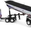 First Gear 60-2009 Kenworth W990 Truck Chrome MAC End Dump Trailer Blue & Black - Scale 1:64