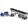 First Gear 60-2009 Kenworth W990 Truck Chrome MAC End Dump Trailer Blue & Black - Scale 1:64