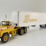 First Gear 60-2022 Mack R-Model Day Cab Truck with Vintage Box Trailer 125 Years Mack Anniversary - Scale 1:64