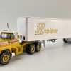 First Gear 60-2022 Mack R-Model Day Cab Truck with Vintage Box Trailer 125 Years Mack Anniversary - Scale 1:64