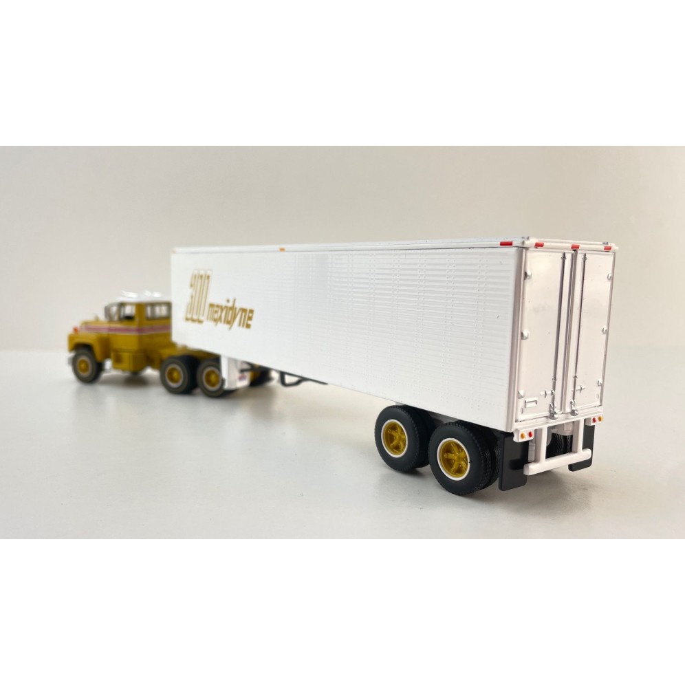 First Gear 60-2022 Mack R-Model Day Cab Truck with Vintage Box Trailer 125 Years Mack Anniversary - Scale 1:64