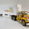 First Gear 60-2022 Mack R-Model Day Cab Truck with Vintage Box Trailer 125 Years Mack Anniversary - Scale 1:64