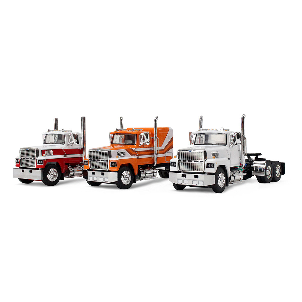 First Gear 60-2175 Ford LTL 9000 Trio Set Trio Set 2x Day Cabs and 1x 60 Scale 1:64