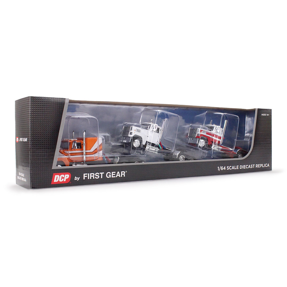 First Gear 60-2175 Ford LTL 9000 Trio Set Trio Set 2x Day Cabs and 1x 60 Scale 1:64