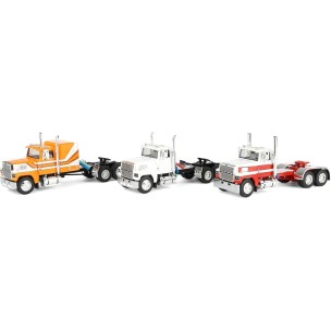 First Gear 60-2175 Ford LTL 9000 Trio Set Trio Set 2x Day Cabs and 1x 60 Scale 1:64
