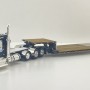 First Gear 60-2267 Peterbilt 359 Tri Drive With Tri Axle Lowboy With Flip Over Axle Trailer - Cappello Heavy Transport - Scale 1:64