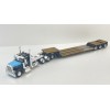 First Gear 60-2267 Peterbilt 359 Tri Drive With Tri Axle Lowboy With Flip Over Axle Trailer - Cappello Heavy Transport - Scale 1:64