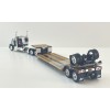 First Gear 60-2267 Peterbilt 359 Tri Drive With Tri Axle Lowboy With Flip Over Axle Trailer - Cappello Heavy Transport - Scale 1:64