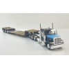 First Gear 60-2267 Peterbilt 359 Tri Drive With Tri Axle Lowboy With Flip Over Axle Trailer - Cappello Heavy Transport - Scale 1:64