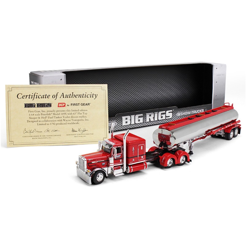 First Gear 69-2000 - Peterbilt 389X Truck Heil Fuel Tanker Big Rigs Series II No 1 - Wayne Transports - Scale 1:64