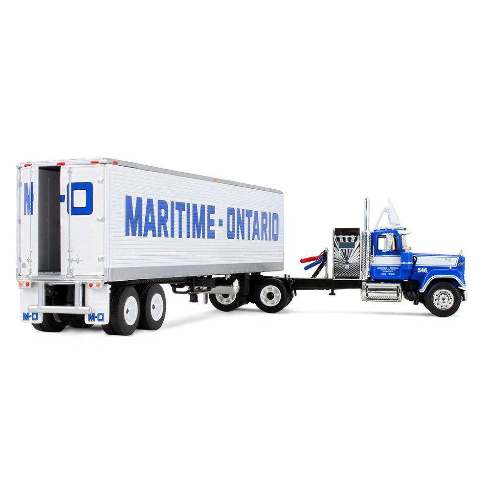First Gear 69-2273 Mack Super-Liner 6x4 Truck with Vintage Reefer Trailer - Maritime Ontario - Scale 1:64