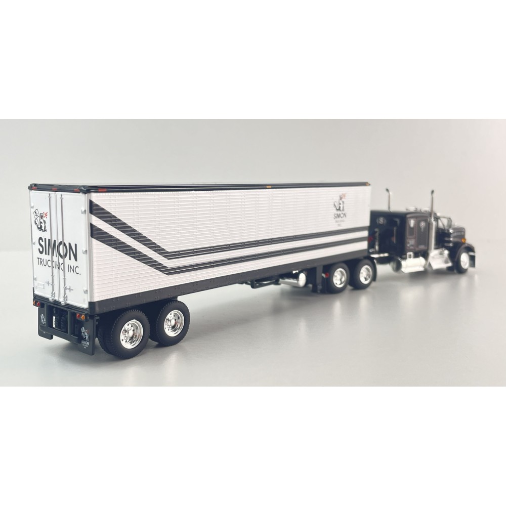 First Gear DCP 60-2272 Kenworth W900A 6x4 truck with 40ft Vintage Reefer Trailer - Dick Simon Trucking - Scale 1:64