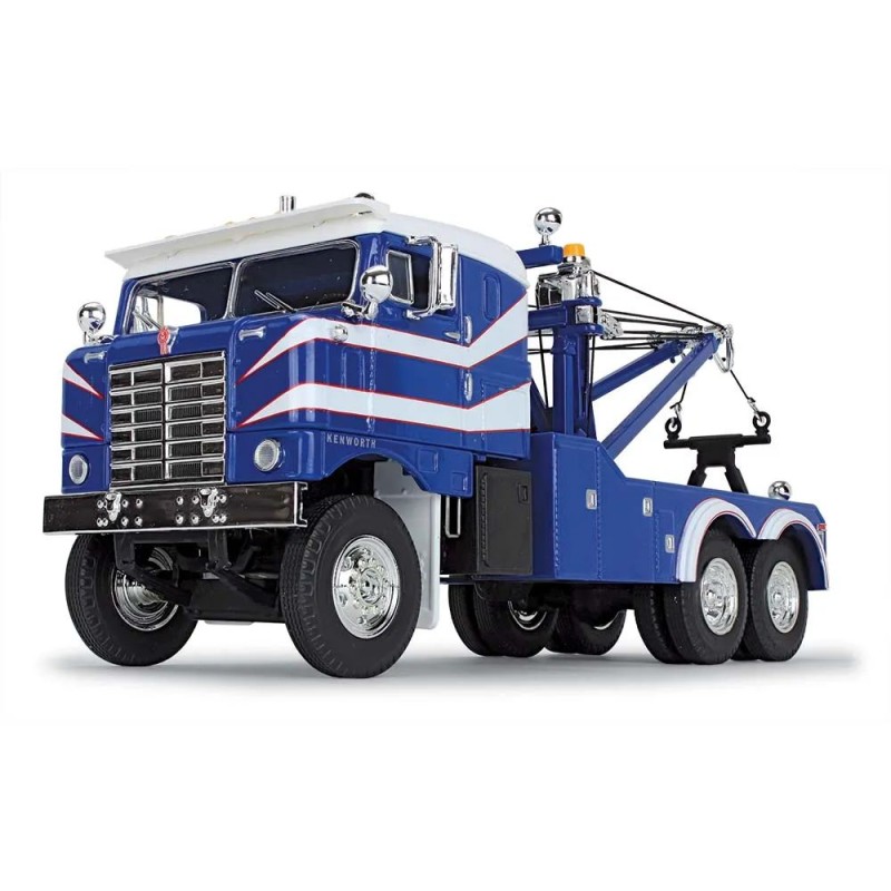 First Gear 10-4278 1953 Kenworth Bullnose Wrecker Truck Rich Blue & White - Scale 1:34