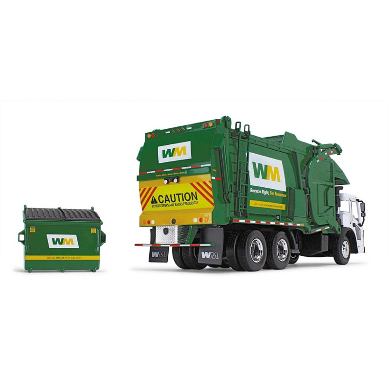 First Gear 10-4292D WM Mack LR with McNeilus Meridian Front Loader & Trash Bin Scale 1:34