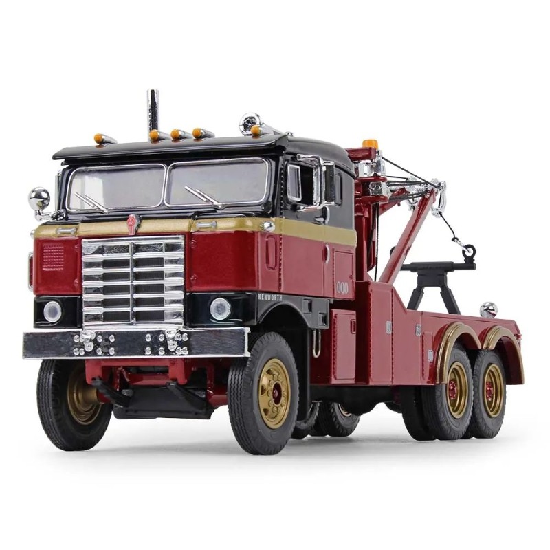 First Gear 18-4277 1953 Kenworth Bullnose Wrecker 30th Anniversary Black, Red & Gold - Scale 1:34