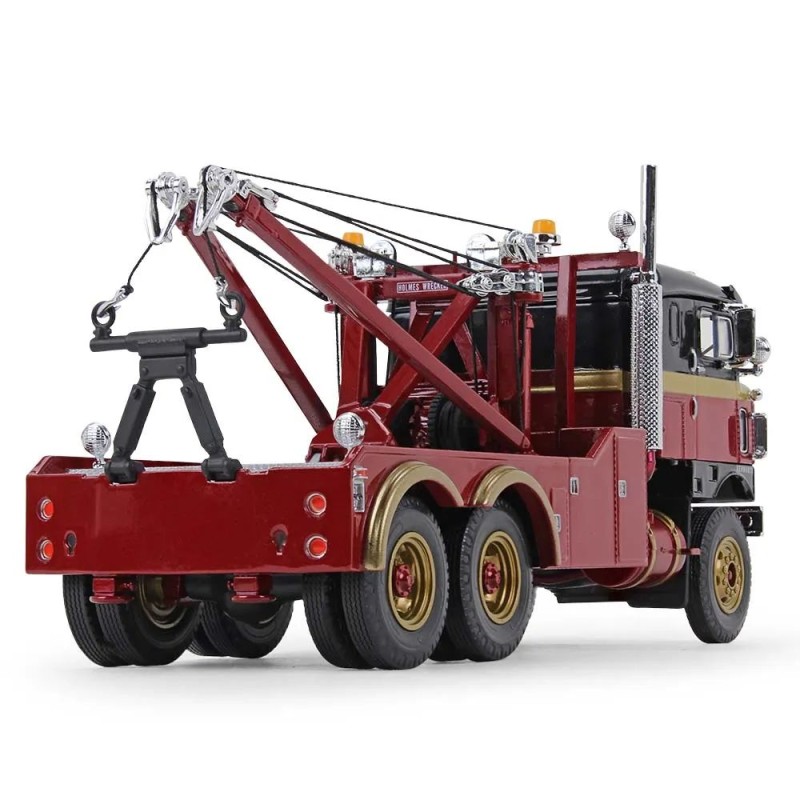 First Gear 18-4277 1953 Kenworth Bullnose Wrecker 30th Anniversary Black, Red & Gold - Scale 1:34