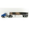 First Gear 50-3451 Kenworth T880 6x4 Blue Metallic with Chrome East Genesis End Dump Trailer Scale 1:50