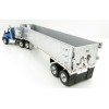 First Gear 50-3451 Kenworth T880 6x4 Blue Metallic with Chrome East Genesis End Dump Trailer Scale 1:50
