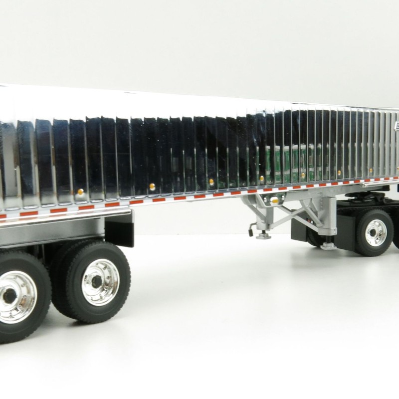 First Gear 50-3451 Kenworth T880 6x4 Blue Metallic with Chrome East Genesis End Dump Trailer Scale 1:50