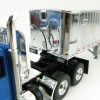 First Gear 50-3451 Kenworth T880 6x4 Blue Metallic with Chrome East Genesis End Dump Trailer Scale 1:50